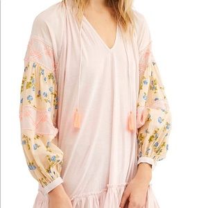 Free People Mix It Up Floral Tunic